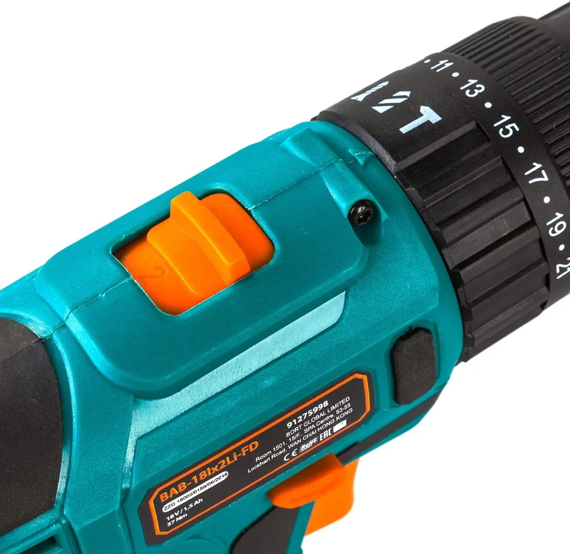 Аккумуляторная дрель-шуруповерт Bort BAB18Ix2Li-FD Set - 7