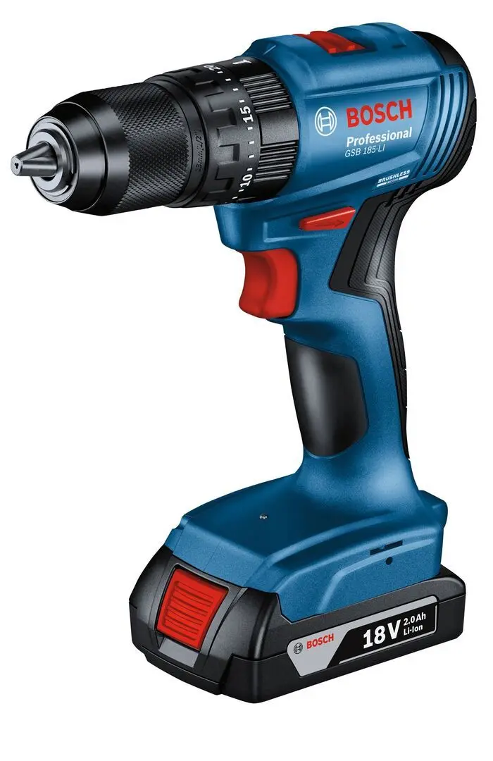 Аккумуляторная дрель-шуруповерт Bosch GGSB 185-LI + GBA 18V 2.0Ah 2 + GAL 18V-20 - 2
