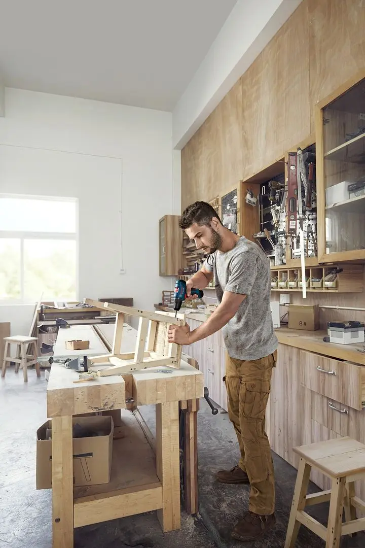 Masina de gaurit si insurubat cu acumulator Bosch Professional GSR 120-LI + GBA 12V x2 + GAL 1210 CV + Case - 5