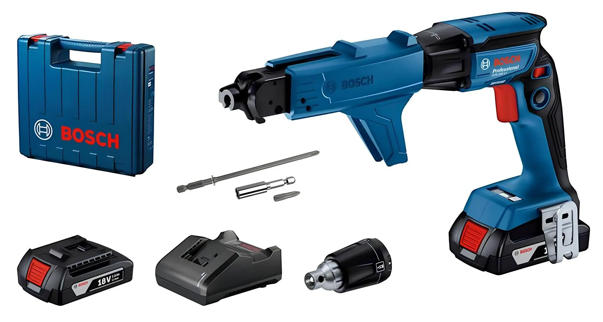 Шуруповерт аккумуляторный Bosch GTB 185-LI W/GMA55 (06019K7022)