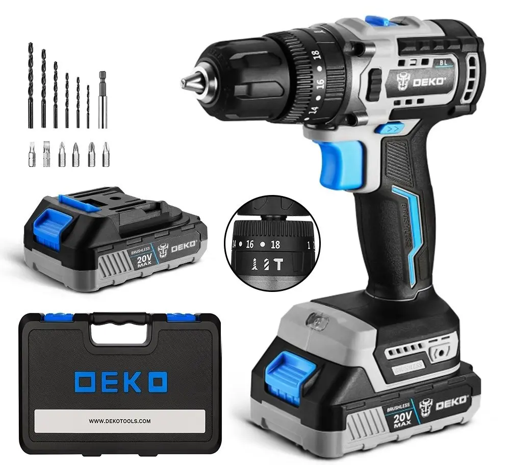 Шуруповерт Deko DKBL20ID01-10S3