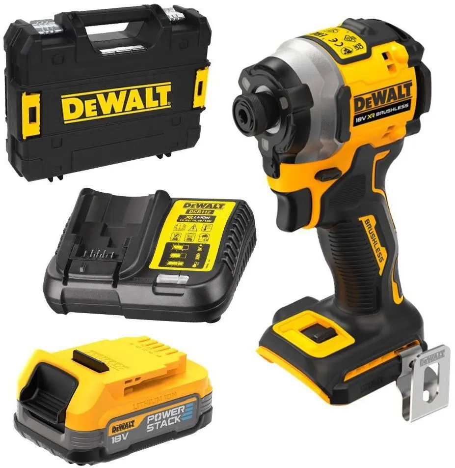 Аккумуляторный ударный шуруповерт Dewalt DCF850E1T-QW