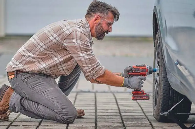 Аккумуляторный ударный гайковерт Einhell Impaxxo 18/400 - 2