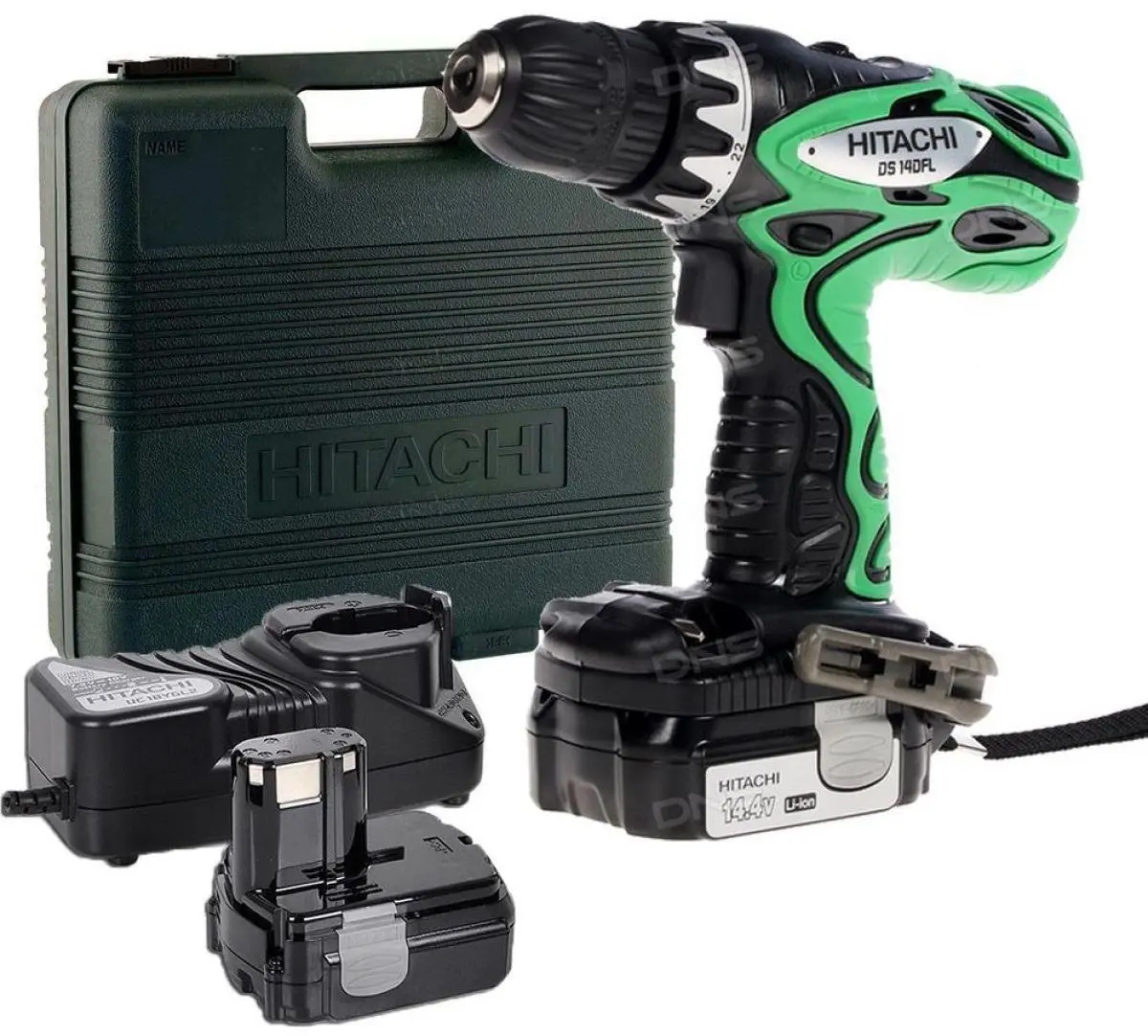Masina de gaurit si insurubat cu acumulator Hitachi DS14DFL-TL Set