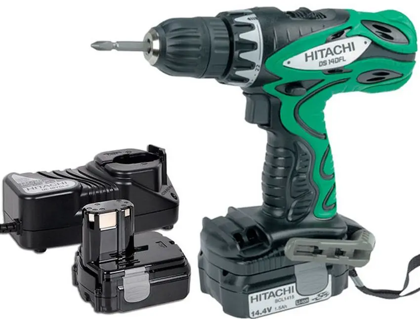 Masina de gaurit si insurubat cu acumulator Hitachi DS14DFL-TLA Set