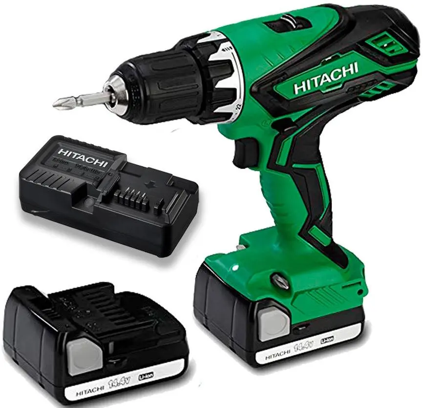 Masina de gaurit si insurubat cu acumulator Hitachi DS14DJL-RC Set