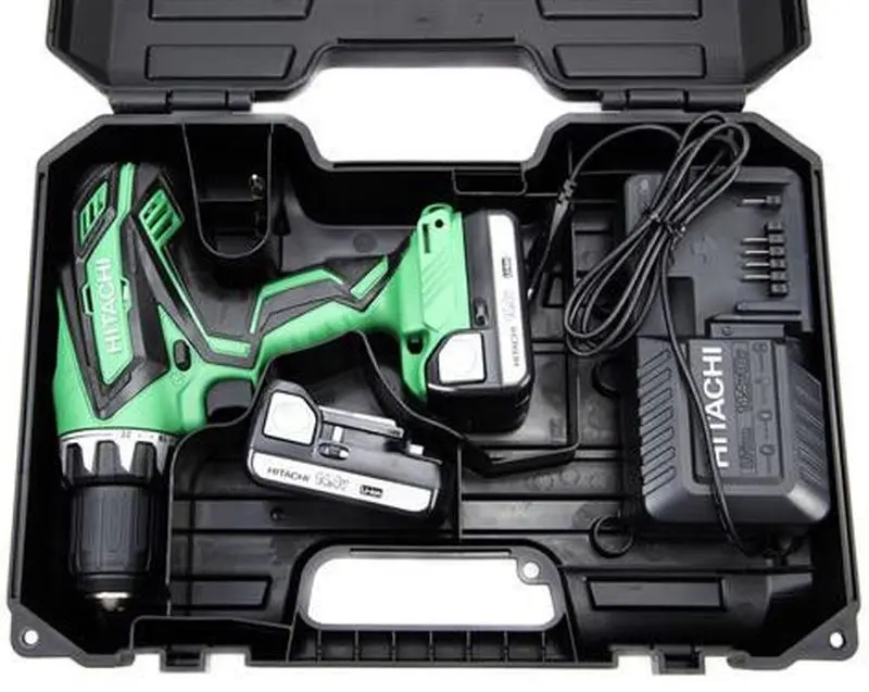 Masina de gaurit si insurubat cu acumulator Hitachi DS14DJL-RC Set