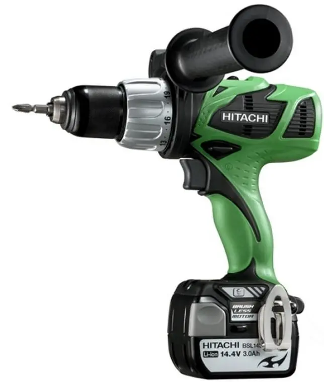 Masina de gaurit si insurubat cu percutie si acumulator Hitachi DV14DBL-TL Set