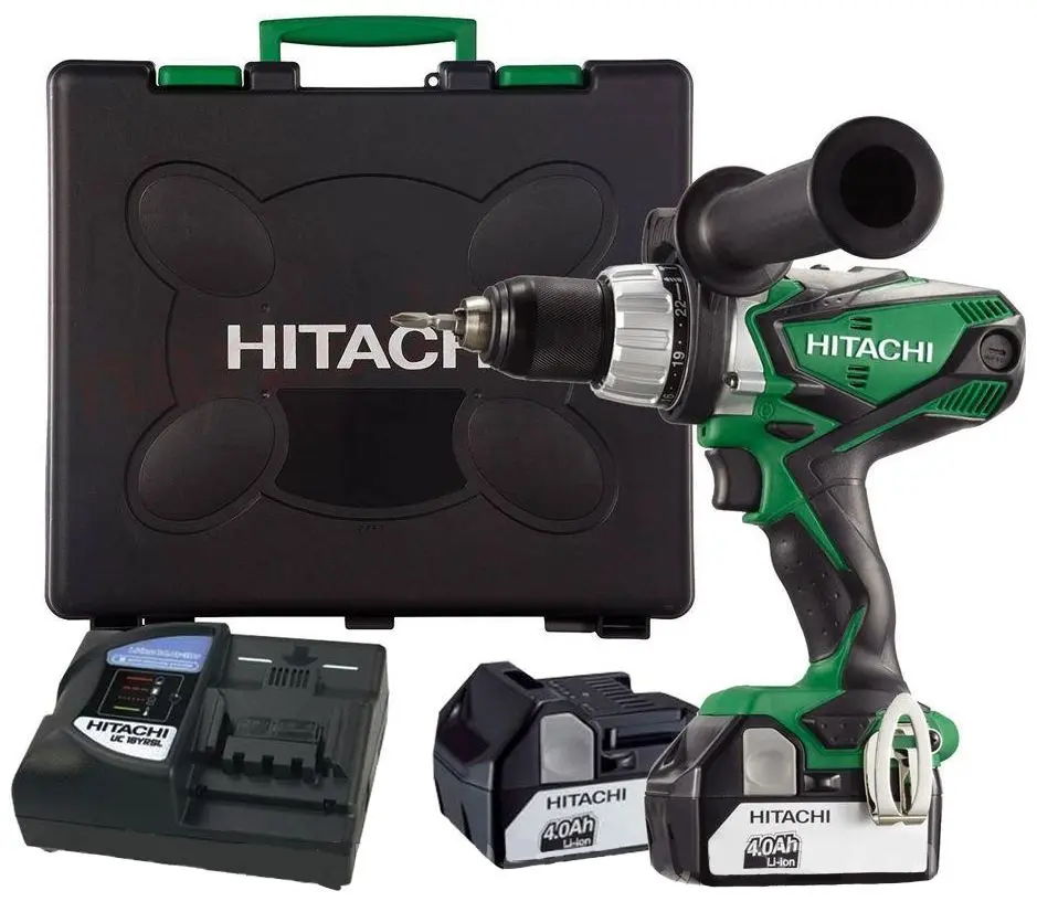 Masina de gaurit si insurubat cu acumulator si impact Hitachi DV14DSDL-RW Set