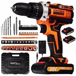 Аккумуляторная отвертка + набор инструментов Kraft&Dele Professional KD3086