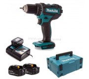 Masina de gaurit si insurubat cu acumulator Makita DDF482RFE (Blue/Black)