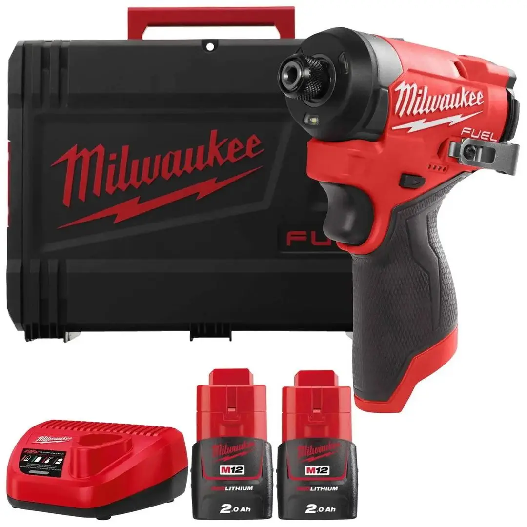 Masina de insurubat cu impact si acumulator Milwaukee M12 Fuel FID2-202X Set