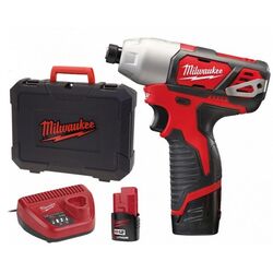 Шуруповерт аккумуляторный ударный Milwaukee M12 BID-202C