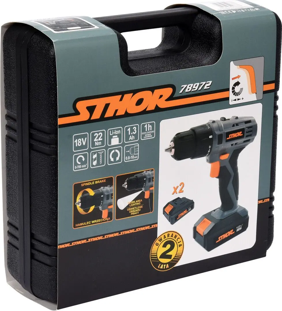 Masina de gaurit si insurubat cu acumulator Sthor 78972