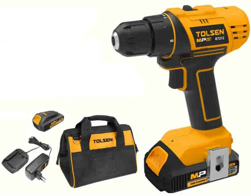 Аккумуляторная дрель-шуруповерт Tolsen 87212