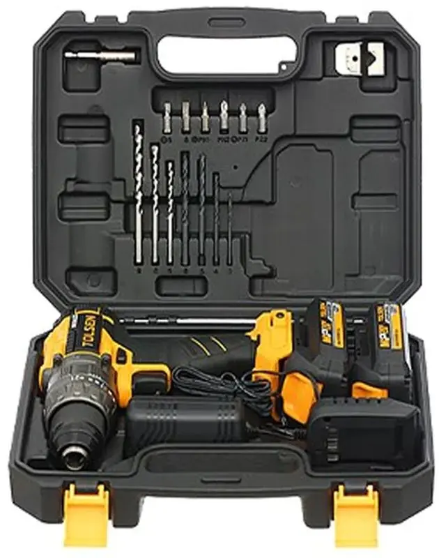 Аккумуляторная ударная дрель-шуруповерт Tolsen 87254