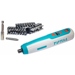 Аккумуляторная отвертка + биты Total TSDLI0403