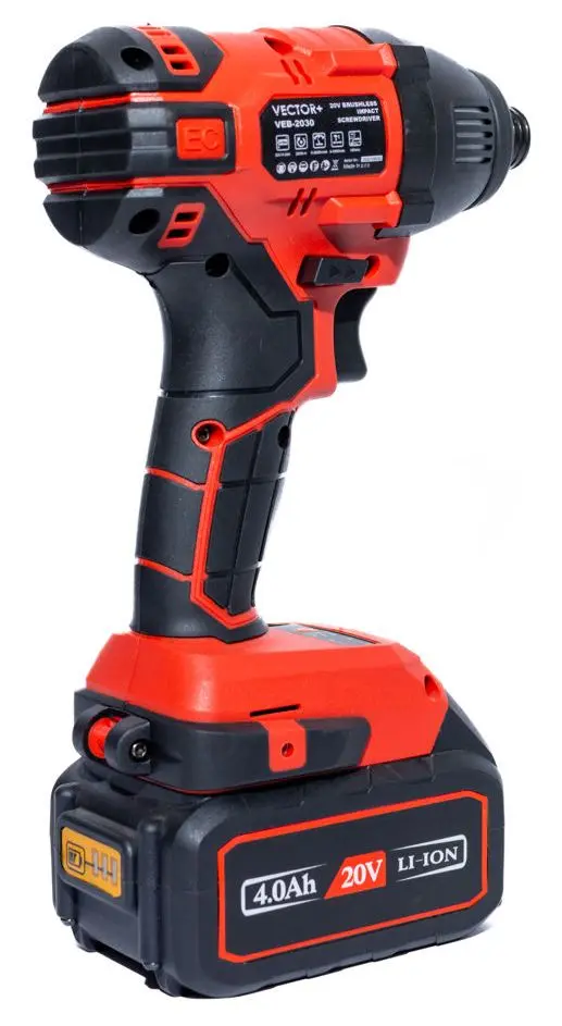 Аккумуляторный шуруповерт Vector+ VEB2030-1 Solo