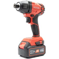 Шуруповёрт ударный Vector+ VEB2030 (Red/Black)