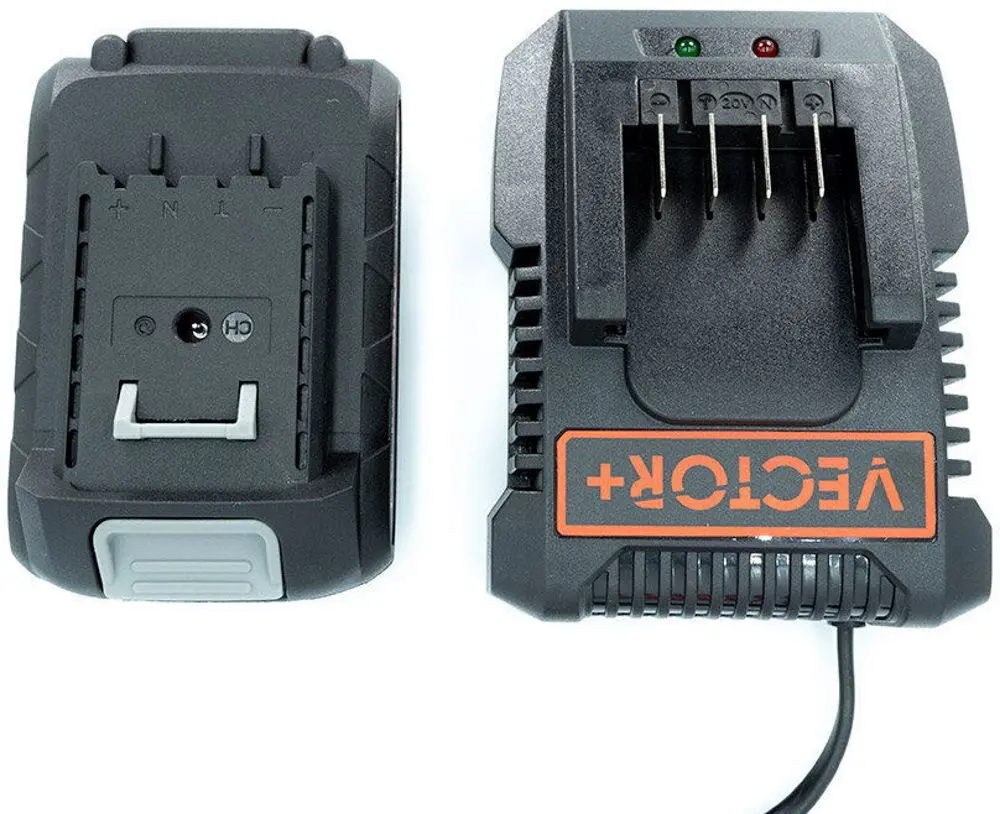 Шуруповёрт ударный Vector+ VEB2030 (Red/Black)