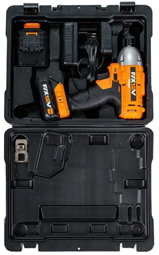 Masina insurubat cu acumulator Villager VLN 3412-2BSC (Black/Orange)