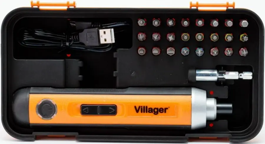 Отвёртка аккумуляторная + набор бит Villager VLN SDL 5.0V Set