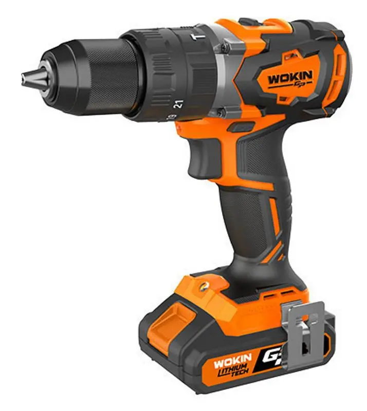 Masina de gaurit si insurubat cu percutie si acumulator Wokin 620160