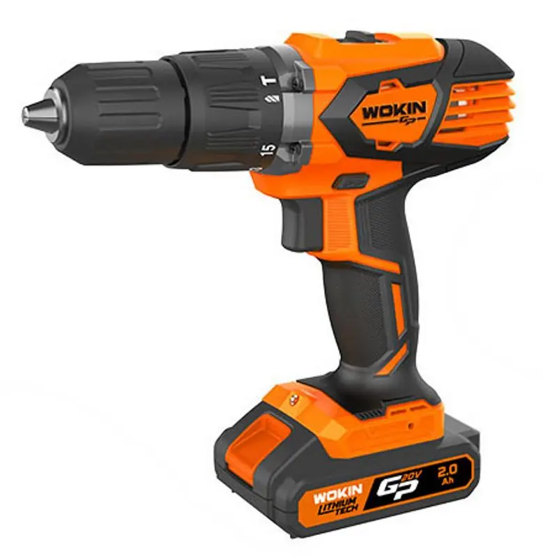 Masina de gaurit si insurubat cu percutie si acumulator Wokin 622158