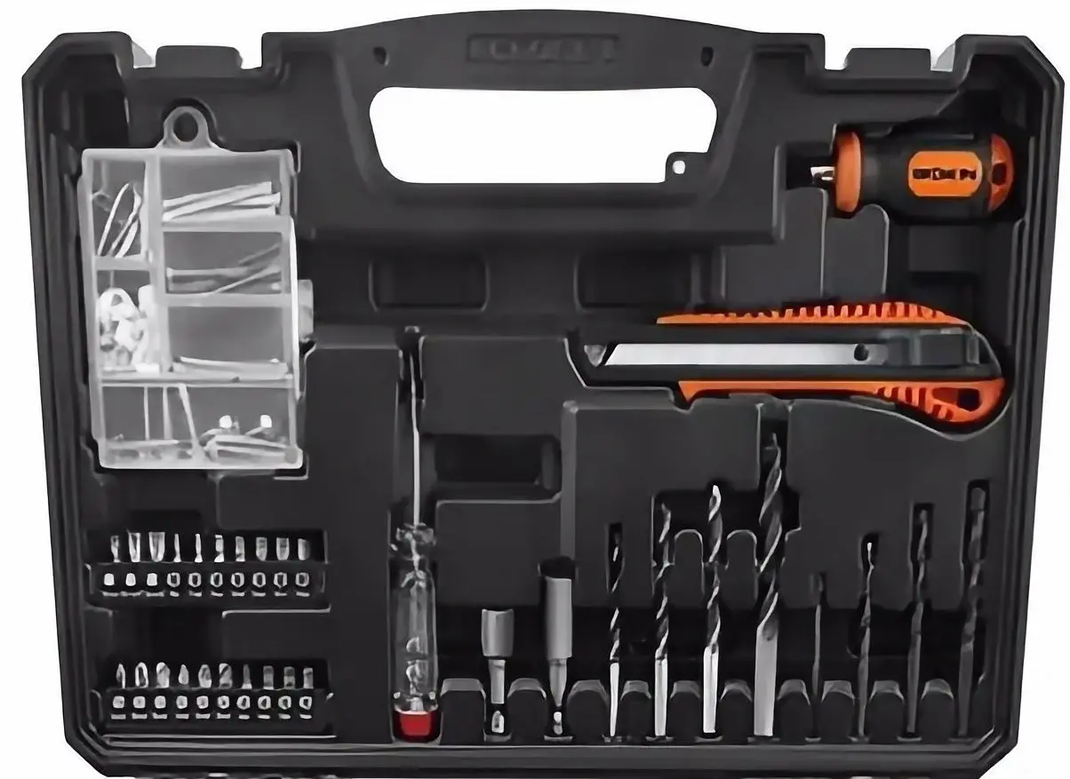 Набор шуруповерт + ручные инструменты Wokin 156910