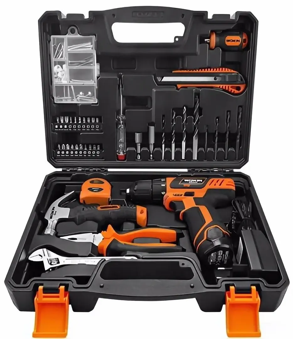 Набор шуруповерт + ручные инструменты Wokin 156910