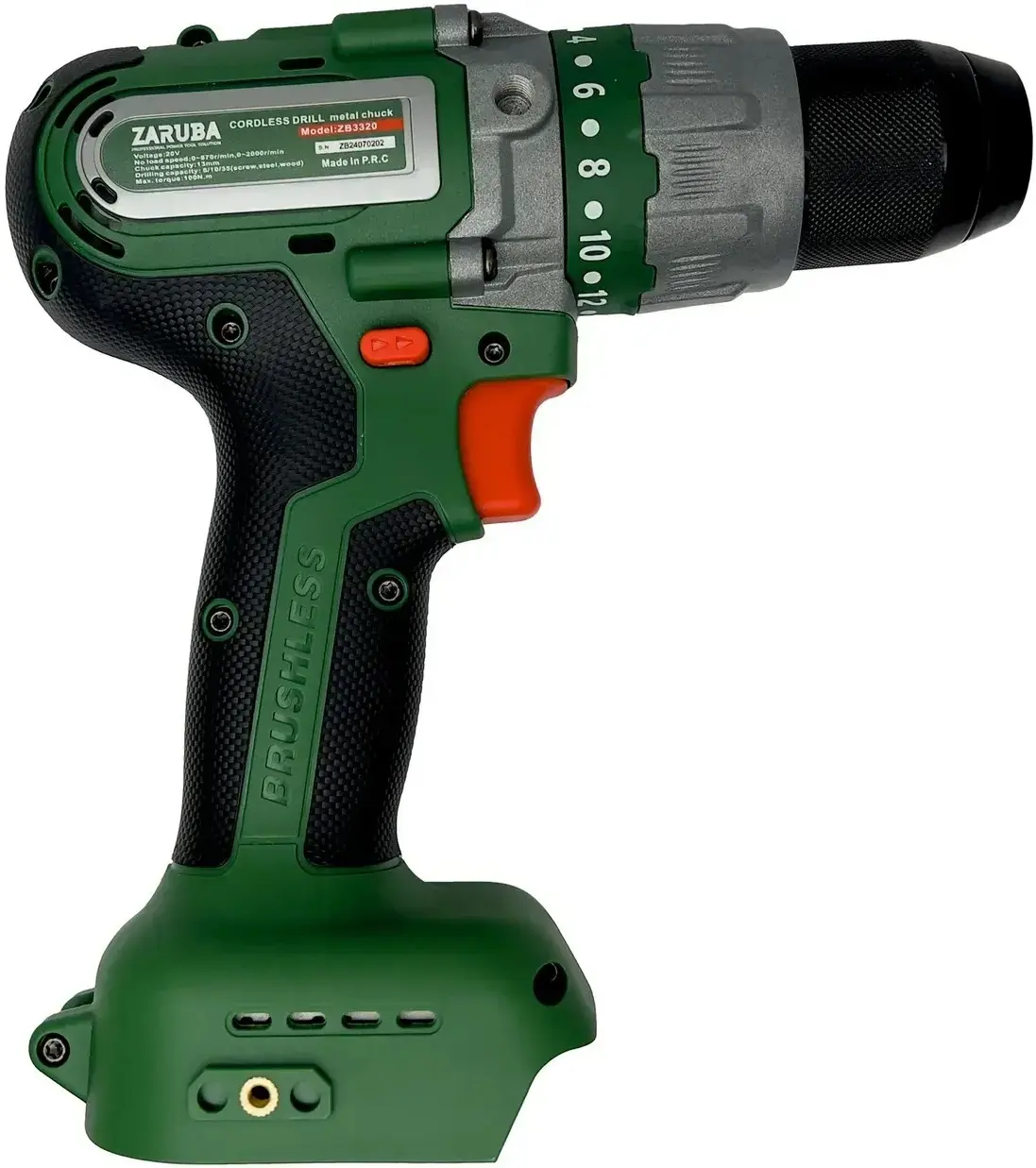 Masina de insurubat cu impact si acumulator Zaruba ZB3320 (Green/Black)