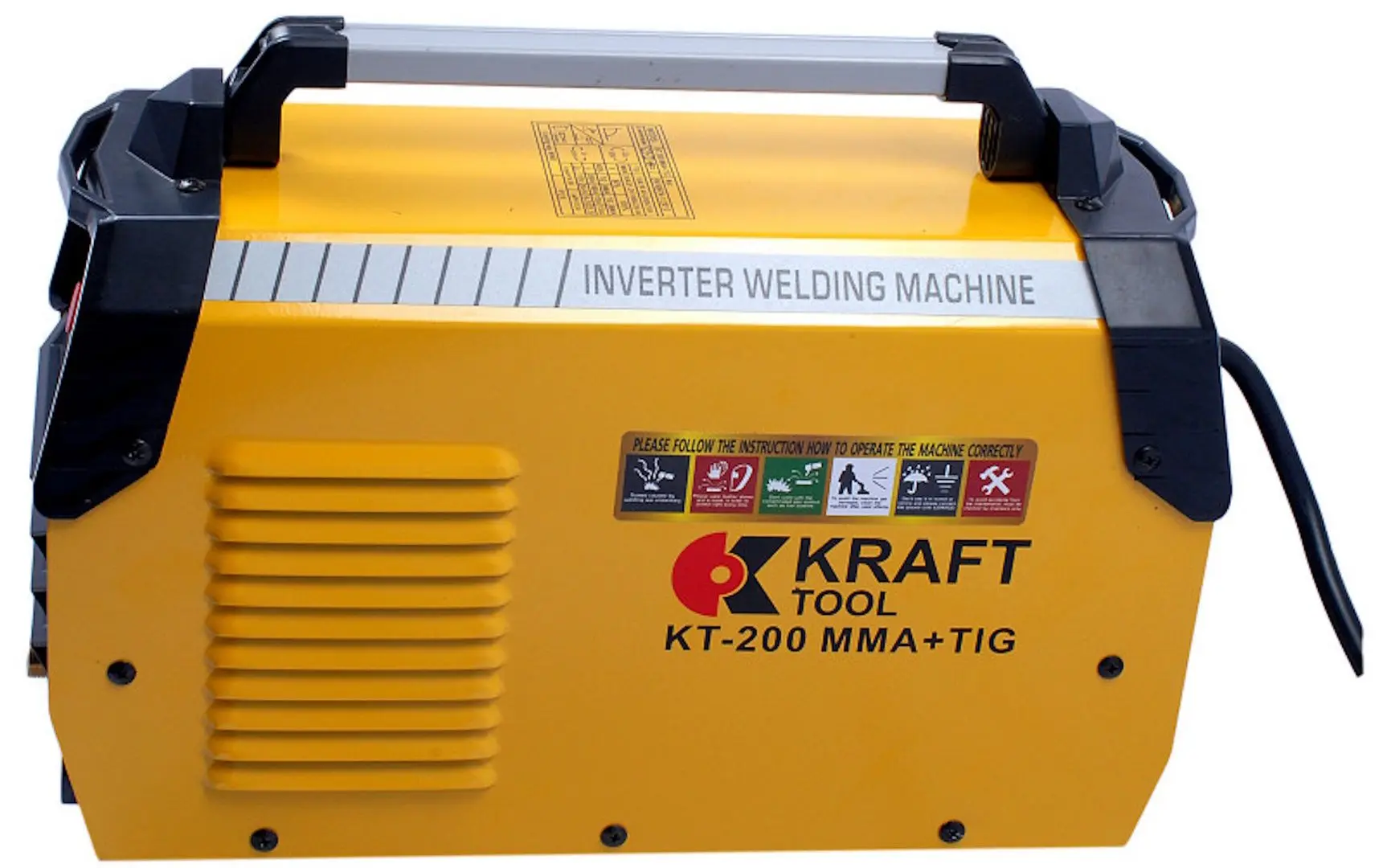 Aparat de sudat cu invertor KraftTool KT200MMA+TIG DC/AC
