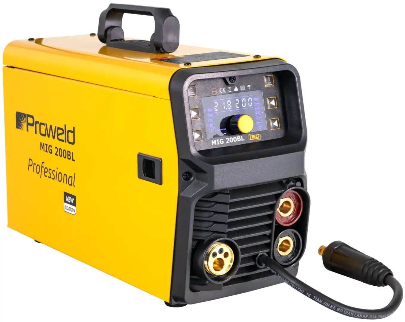 Сварочный аппарат ProWeld MIG 200BL LED Synergetic (Yellow/Black)