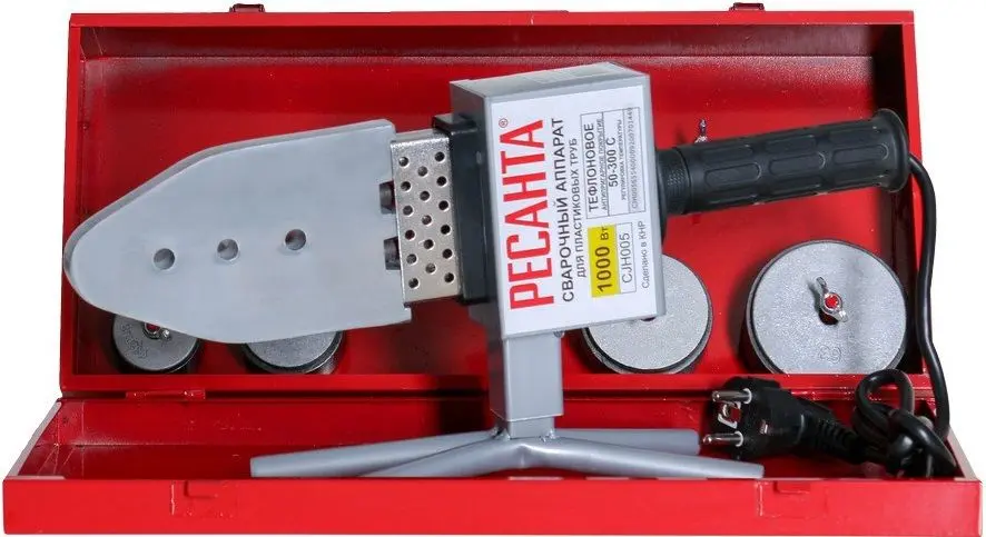 Aparat de sudat tevi din plastic Resanta АСПТ-1000 (Black/Grey)