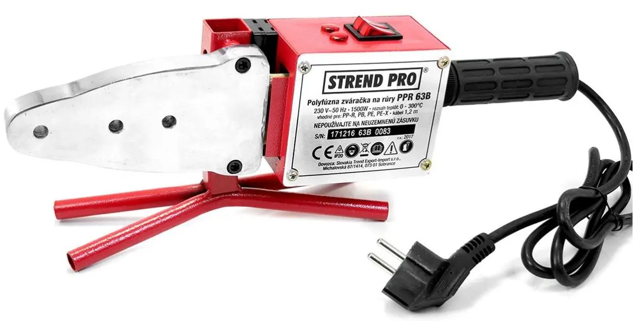 Паяльный аппарат для труб Strend Pro PPR 63B