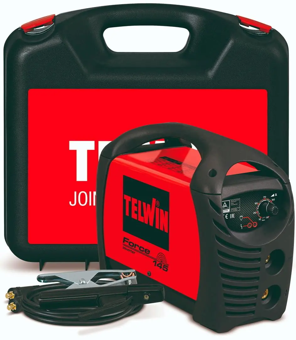 Aparat de sudat cu invertor Telwin Force 145 (Black/Red)