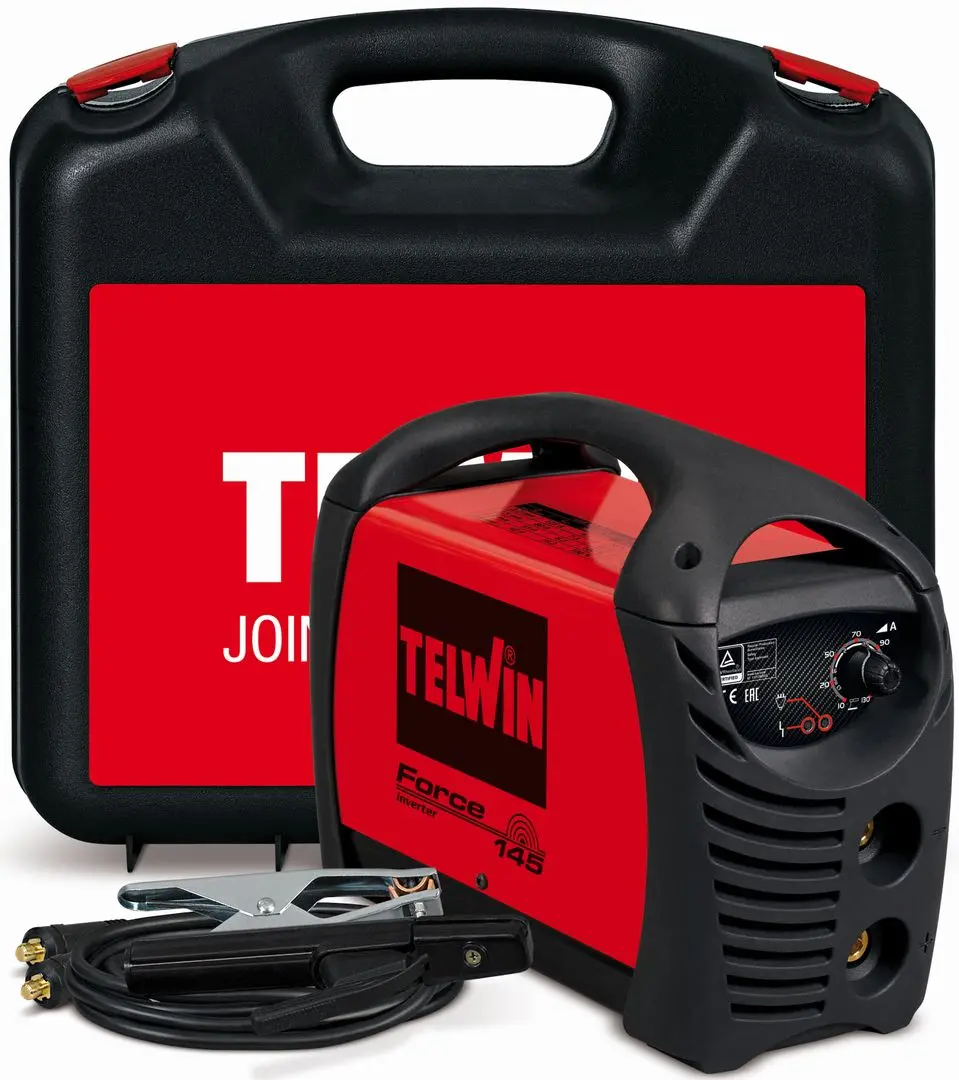 Aparat de sudat cu invertor Telwin Force 145 (Red/Black)
