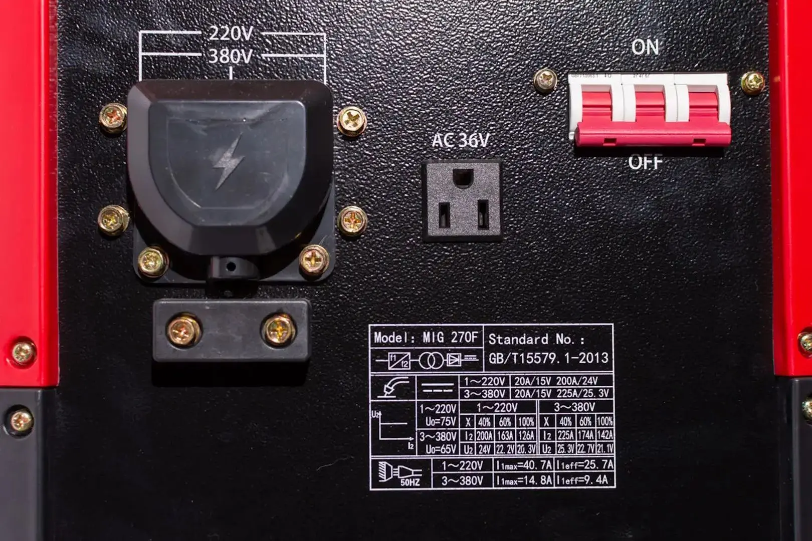 Aparat de sudat Vector Plus MIG270F (Black/Red)