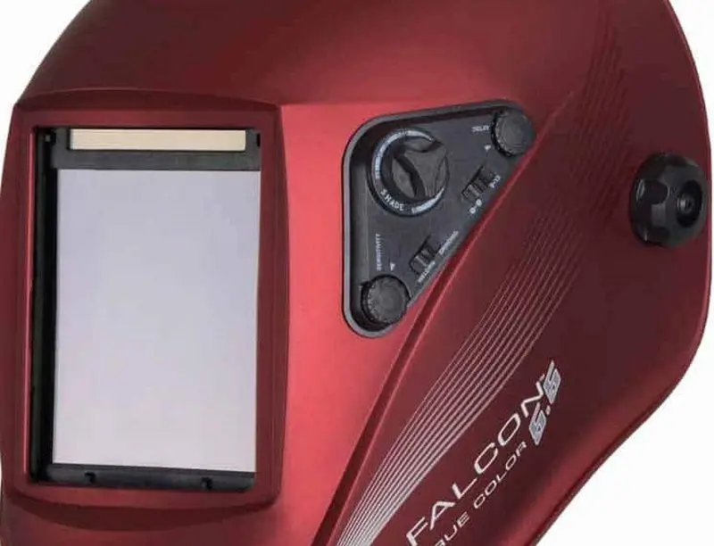 Сварочная маска Iweld Falcon 5.5 (Metallic Red) - 3