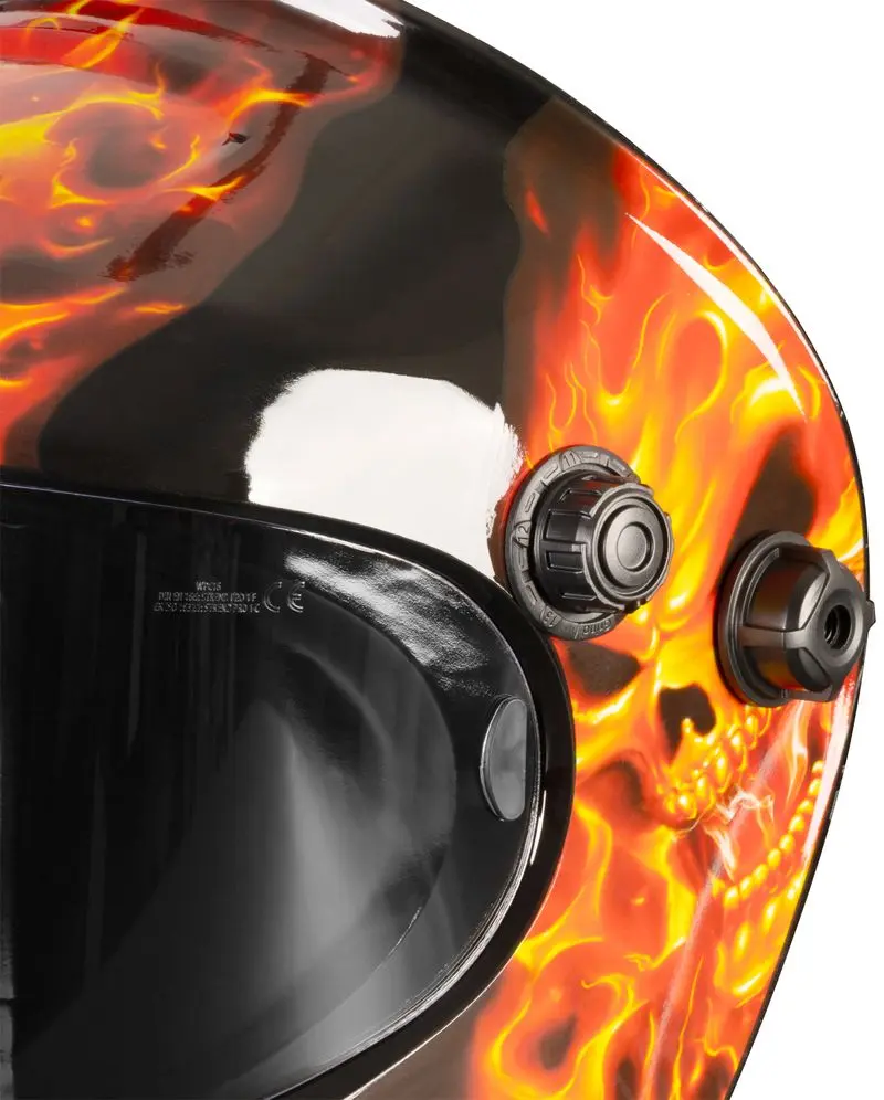 Masca de sudat Strend Pro Galaxy Fire Skull (Black/Orange)