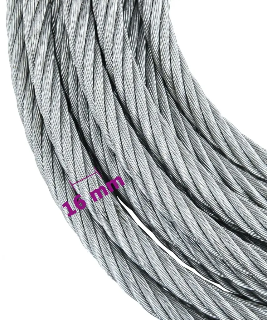 Troliu cu cablu VidaXL 146679