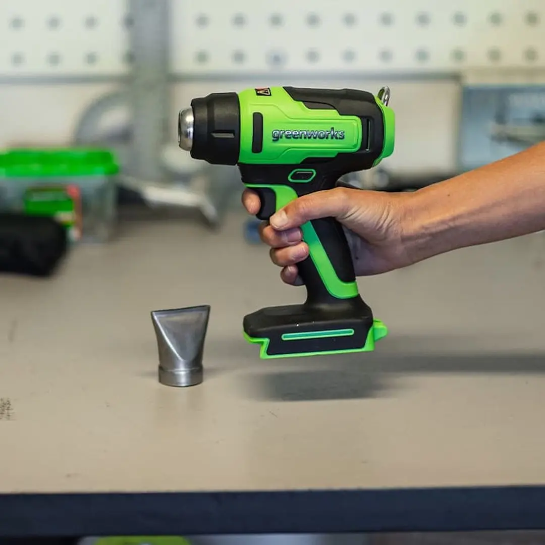 Suflanta de aer cald GreenWorks G24HG (Green/Black)