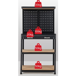 Banc de scule Costway TH10068RE (Black/Red) Thumb