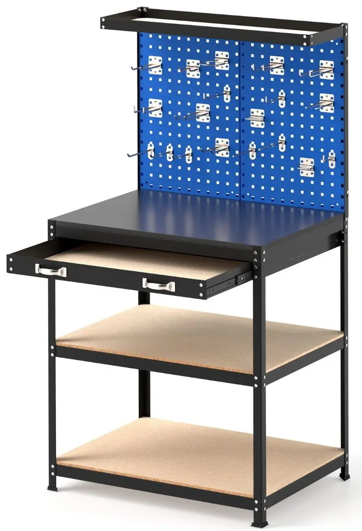 Инструментальный верстак Costway TH10085NY (Navy)