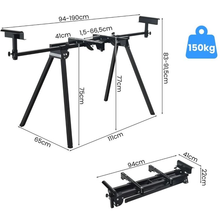 Верстак-подставка для торцовочной пилы Costway TJ10009 (Black) купить в ...