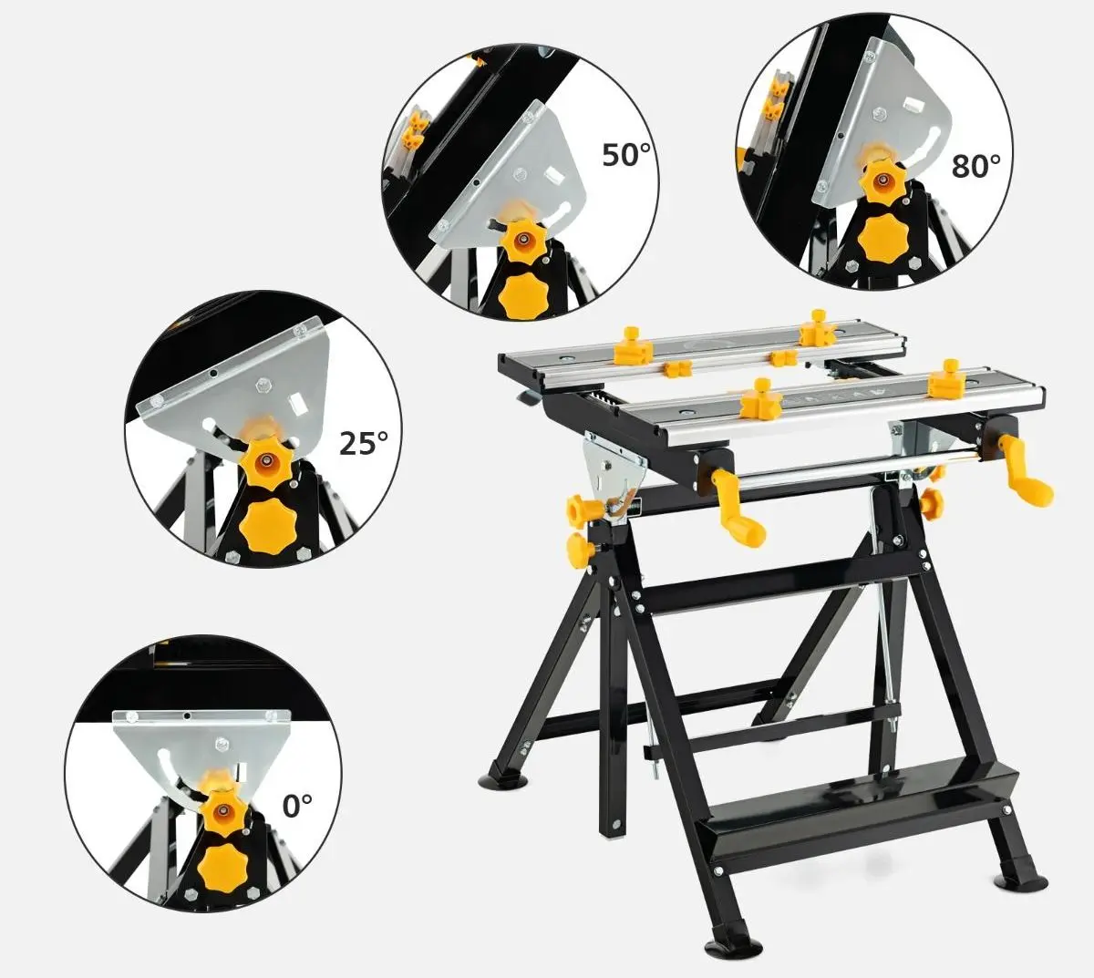 Banc de lucru pliabil Costway TH10024DK (Black)