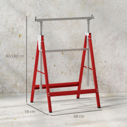 Capre pliante Homcom B40-015V00RD (Red) Thumb