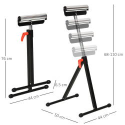 Stand de sprijin Homcom E30-001 (Black/Silver) Thumb