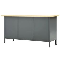 Стол VidaXL 145348 (Grey/Black) Thumb