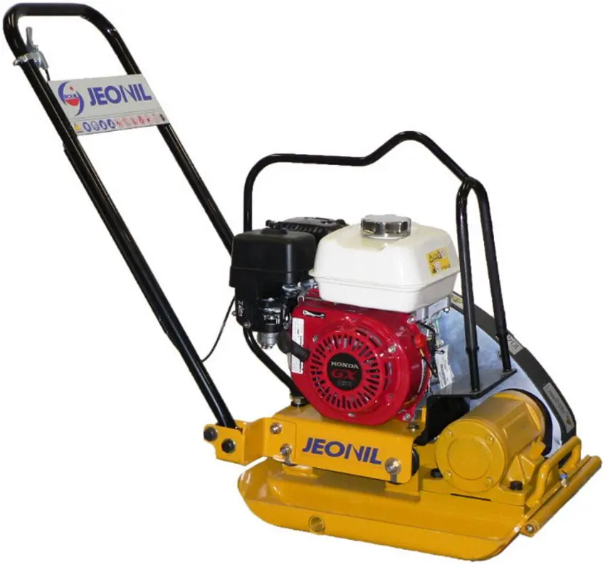 Set placa compactoare pe benzina + polizor unhiular Jeonil JPC-90 WT + 9558HNR